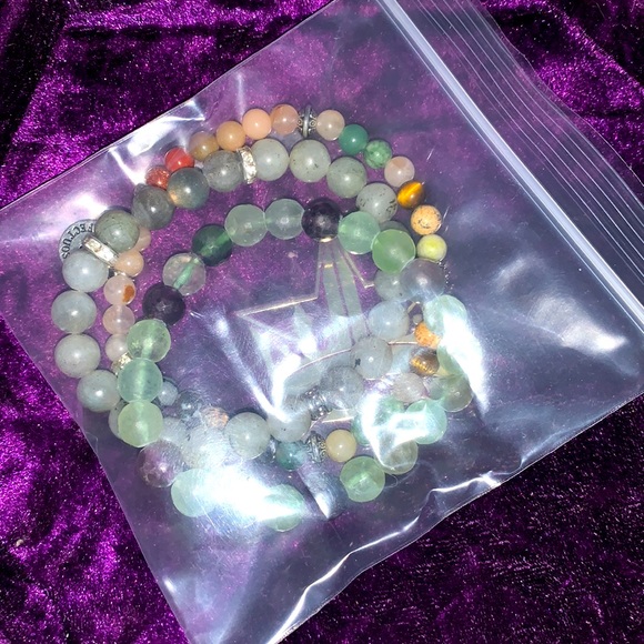 New Handmade Capricorn Zodiac Healing Stack Natural Stone Bracelet Set(Set of 3) - Picture 14 of 16